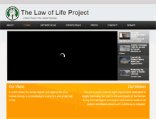 Tablet Screenshot of lawoflifeproject.org